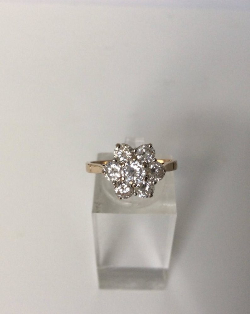 Vintage Diamond Cluster Ring