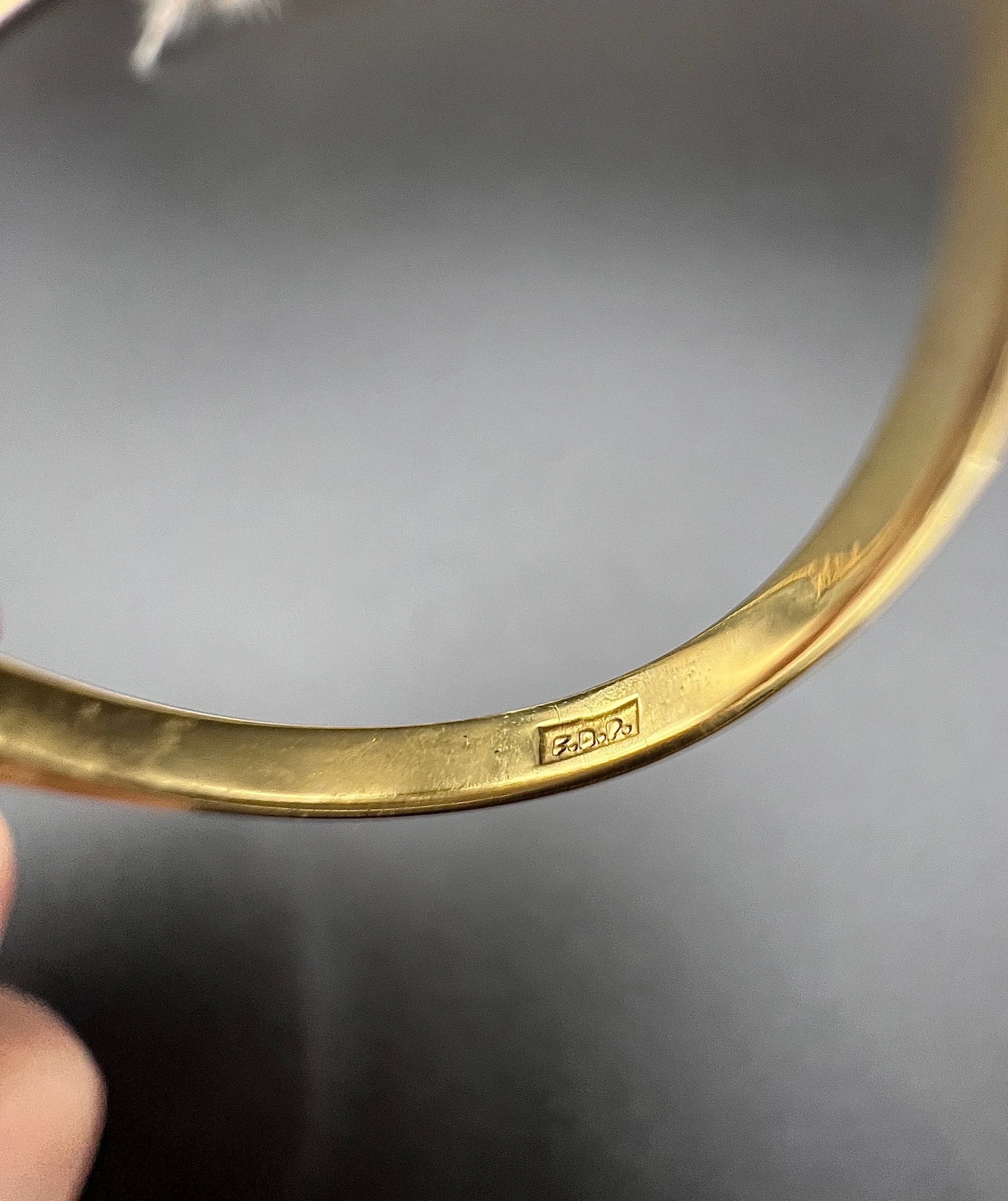 Vintage 18 ct Yellow Gold Diamond Single Stone Engagement Ring