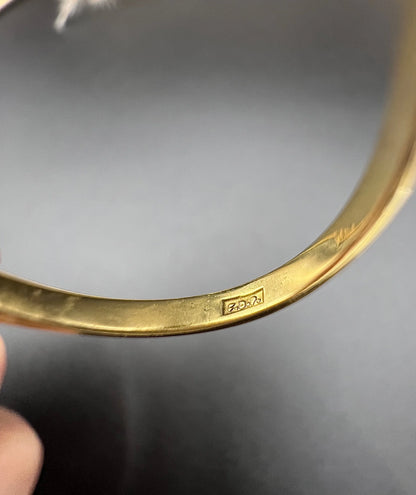 Vintage 18 ct Yellow Gold Diamond Single Stone Engagement Ring