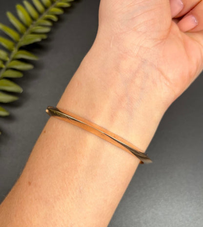 Antique Victorian Garnet & Diamond Convertible Bangle in 14ct Rose Gold