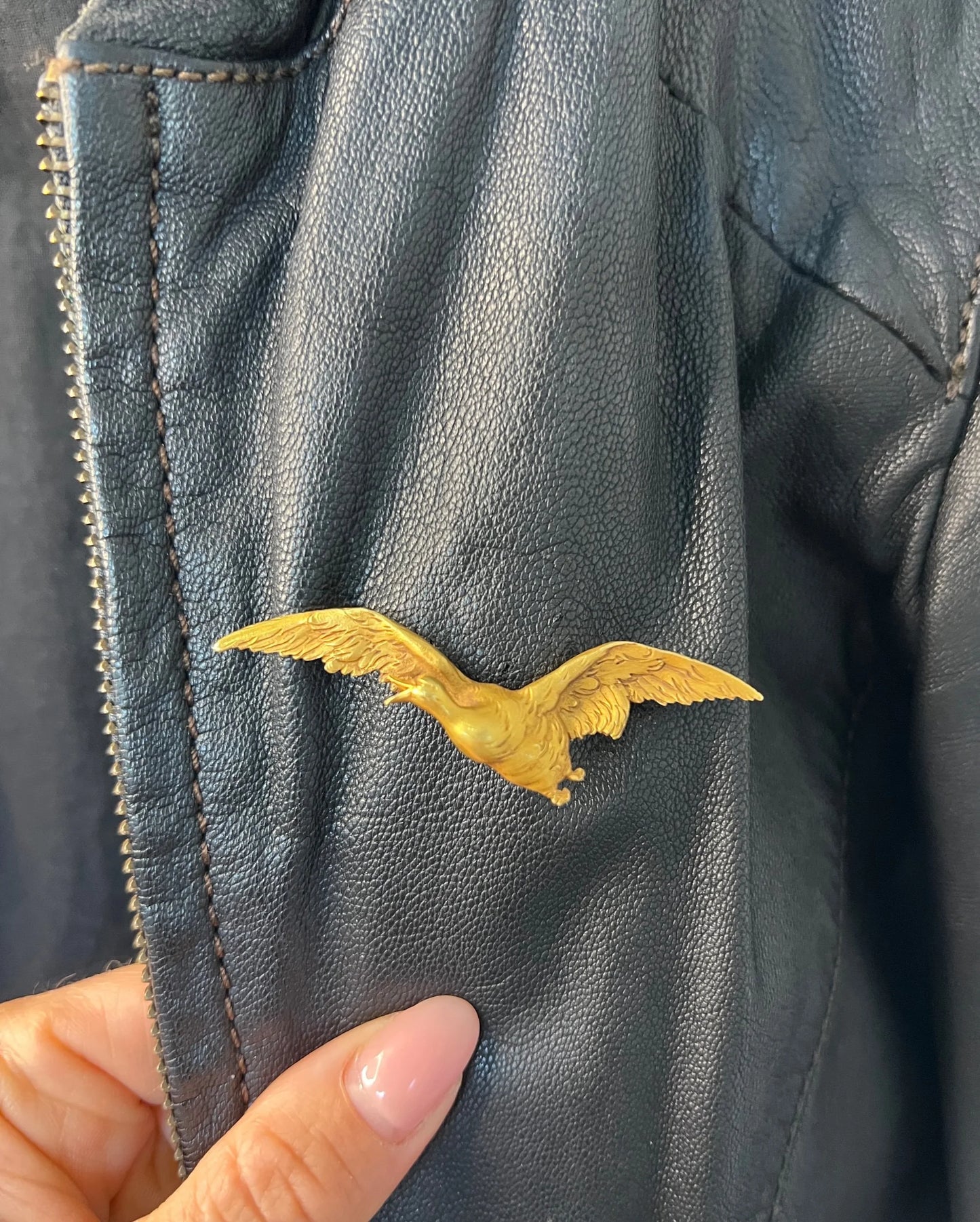 French Edwardian 18 Carat Yellow Gold Golden Goose Brooch, Circa 1900