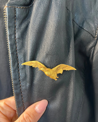 French Edwardian 18 Carat Yellow Gold Golden Goose Brooch, Circa 1900