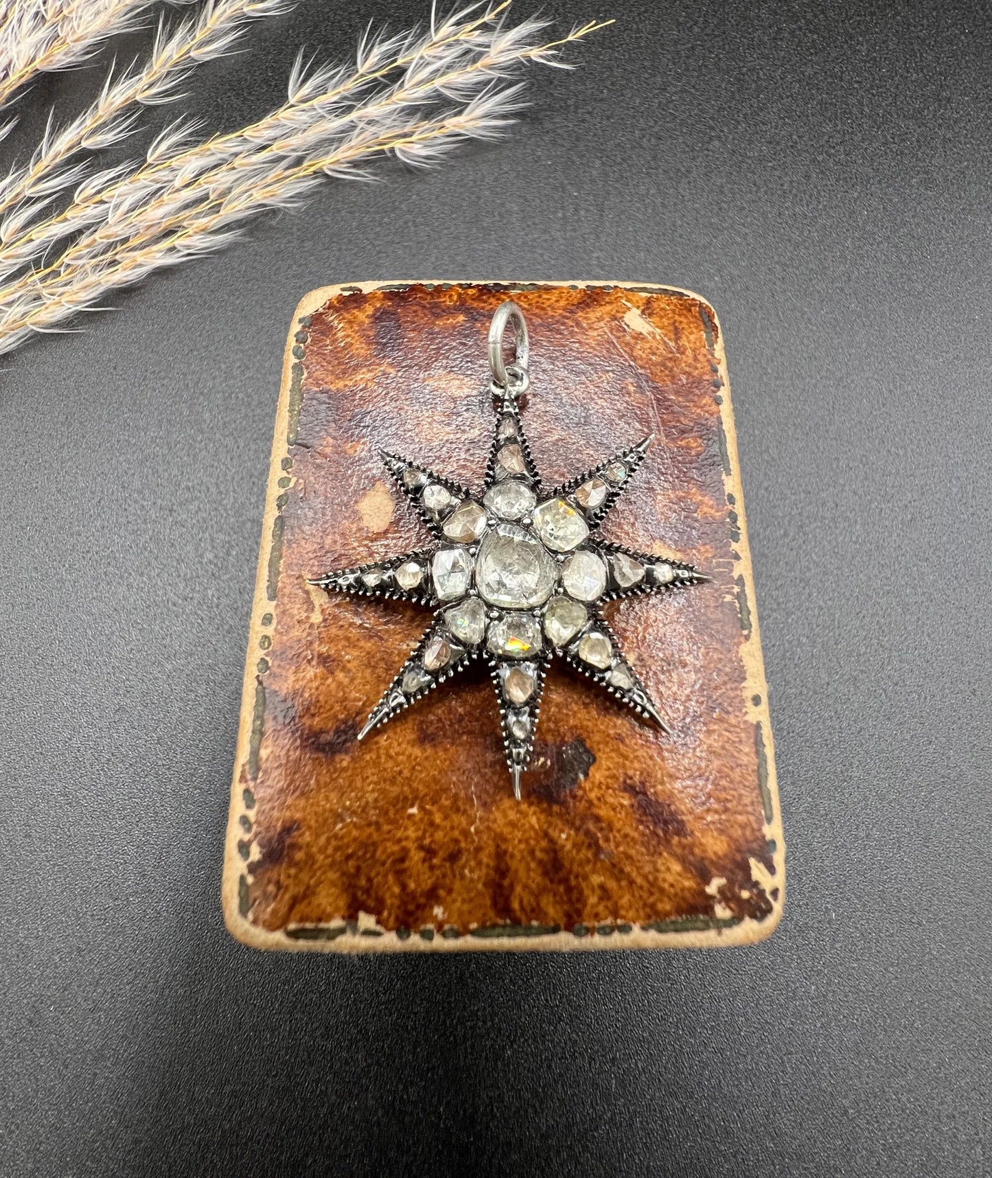 Georgian Rose Cut Diamond and Silver Star Pendant, Circa 1850