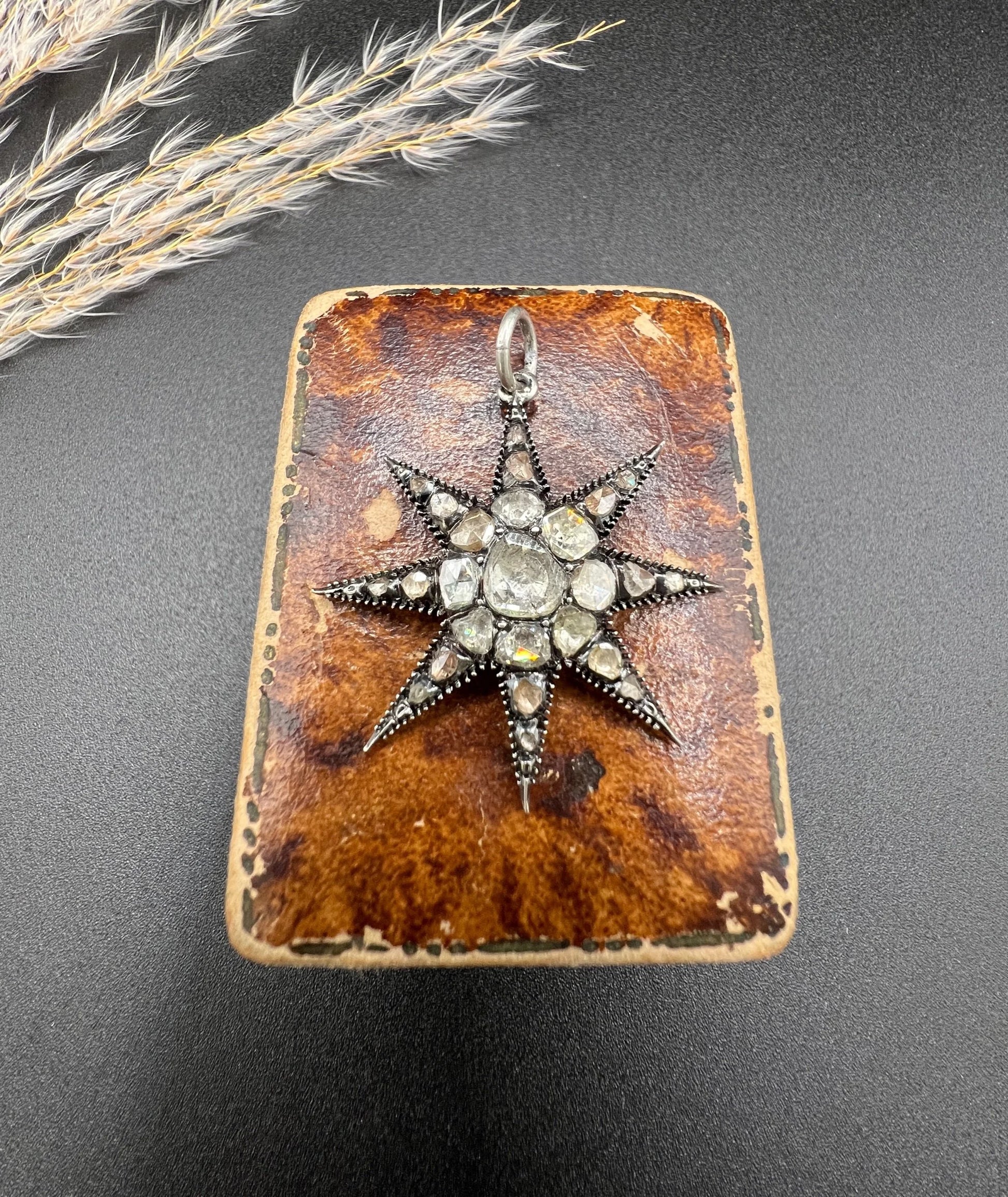 Georgian Rose Cut Diamond and Silver Star Pendant, Circa 1850