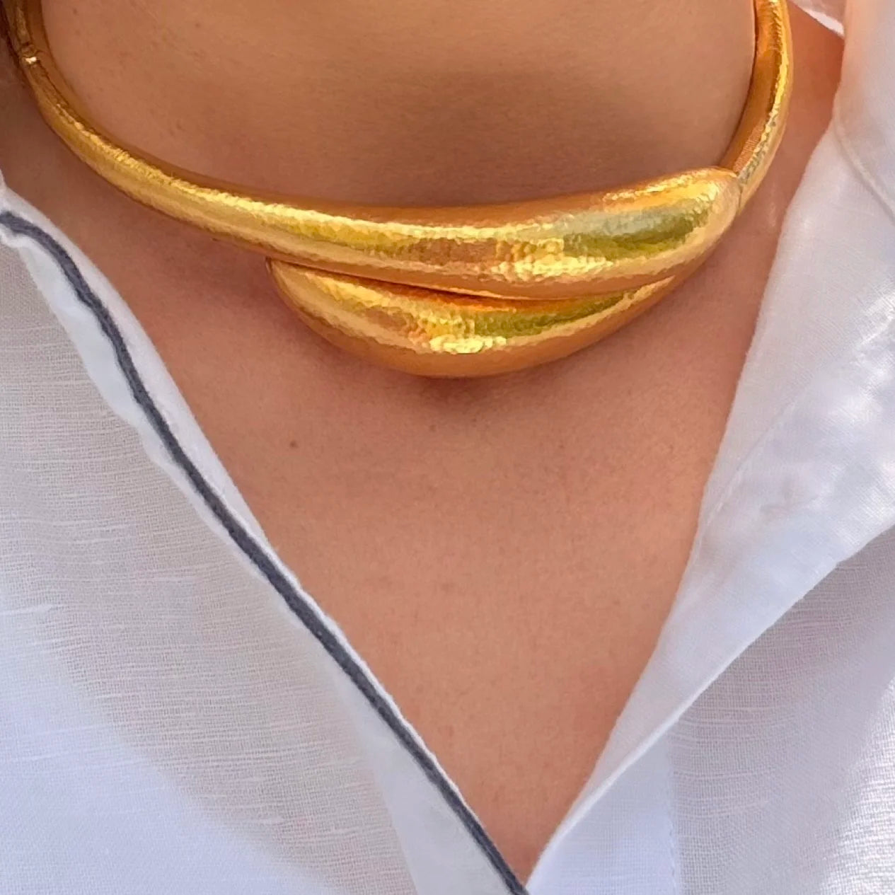Vintage Ilias Lalaounis 18 ct Gold Choker Necklace