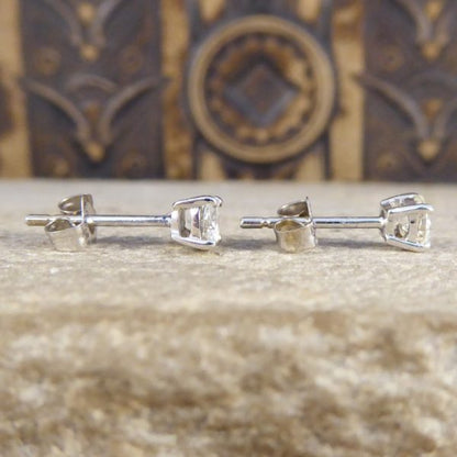 0.52ct Round Brilliant Cut Diamond Ear Studs
