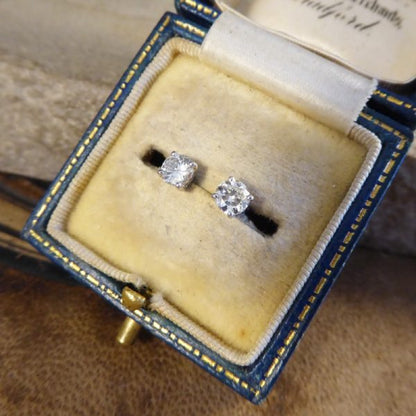 0.52ct Round Brilliant Cut Diamond Ear Studs