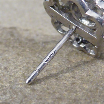 2.50ct Total Diamond Flower Cluster Earrings in 18ct White Gold