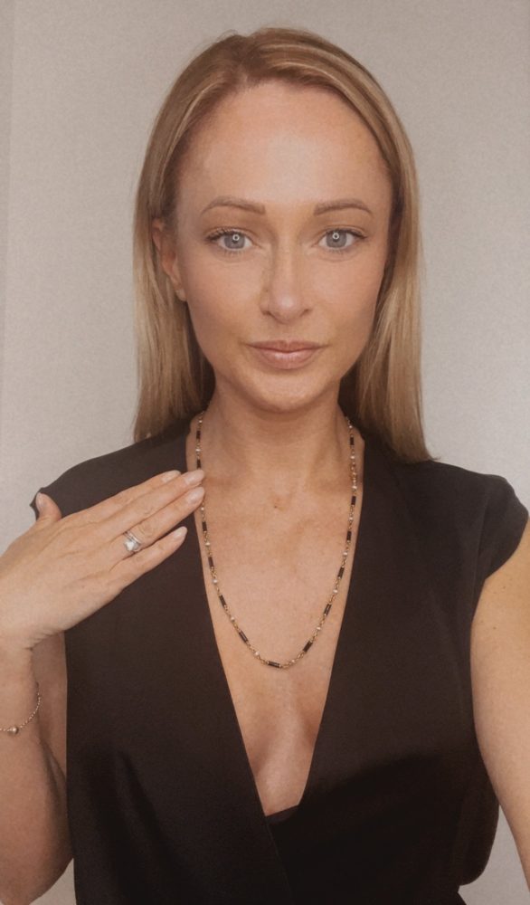 Antique Enamel And Pearl Long Necklace In 18 Carat Yellow Gold