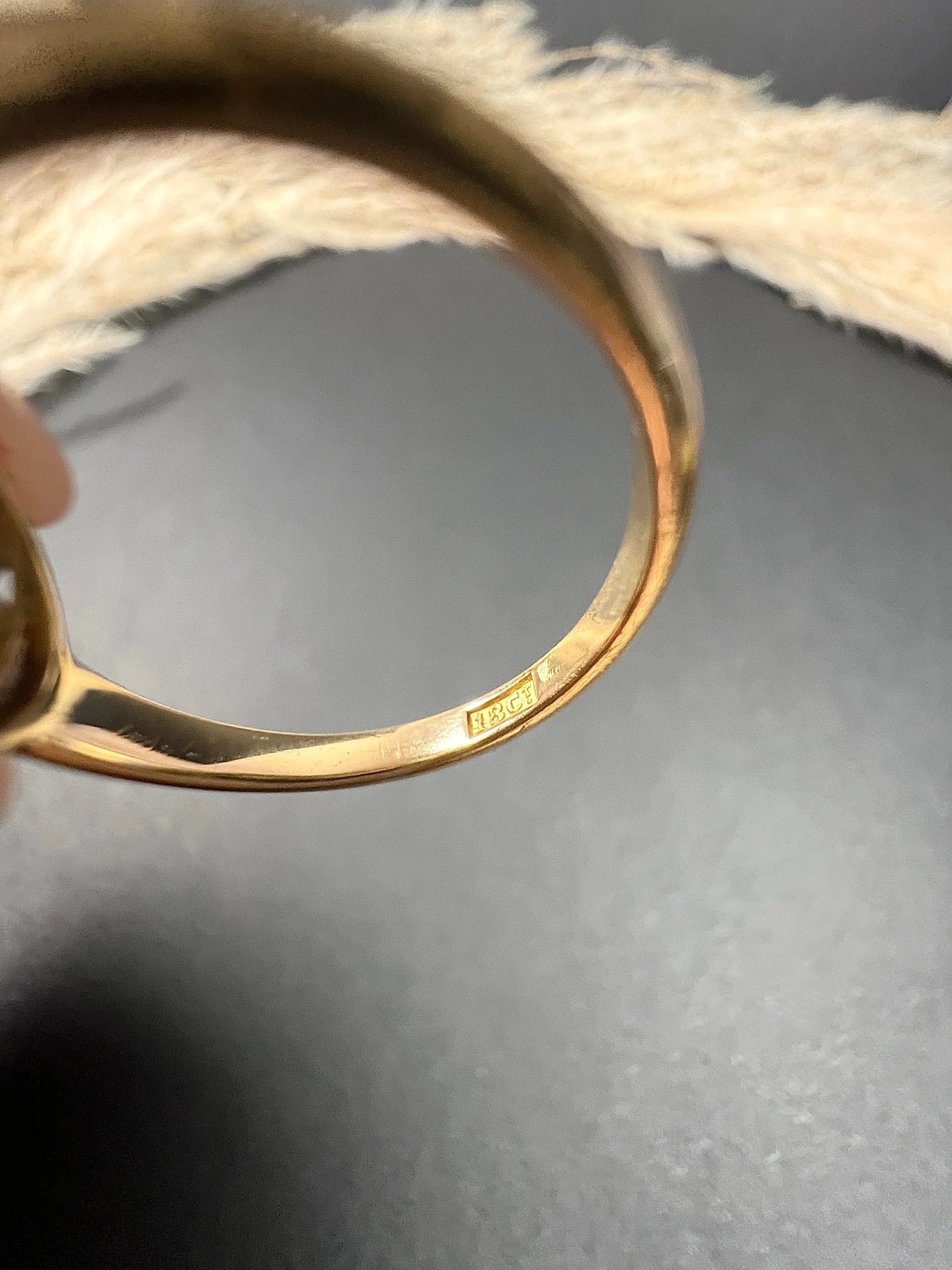 Antique 18 ct Yellow Gold, Early Victorian Opal And Diamond Halo Ring