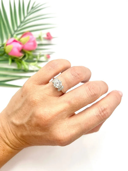 Antique Art Deco 1.20ct Diamond Solitaire Engagement Ring