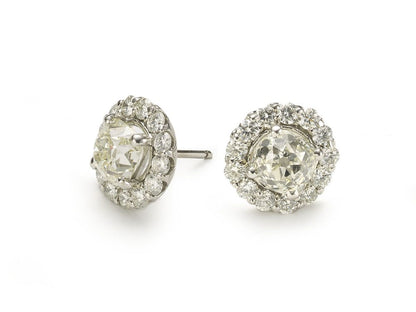 Diamond Cluster Earrings, 7.90ct