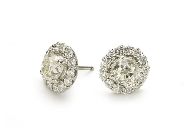 Diamond Cluster Earrings, 7.90ct