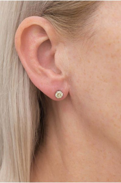 Vintage 18ct White Gold 1.12ct Diamond Stud Earrings, circa 1970s