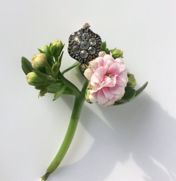 Rare Antique Georgian Paste Set Gold Ring