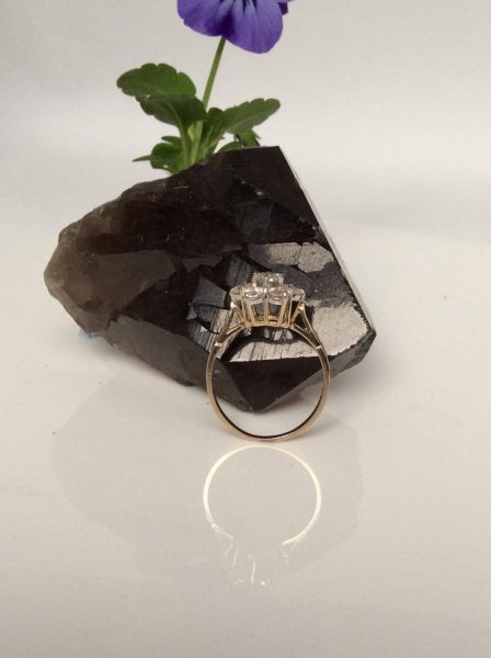 Vintage Diamond Daisy Cluster Ring, 1.53 Carats