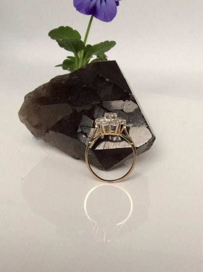 Vintage Diamond Daisy Cluster Ring, 1.53 Carats