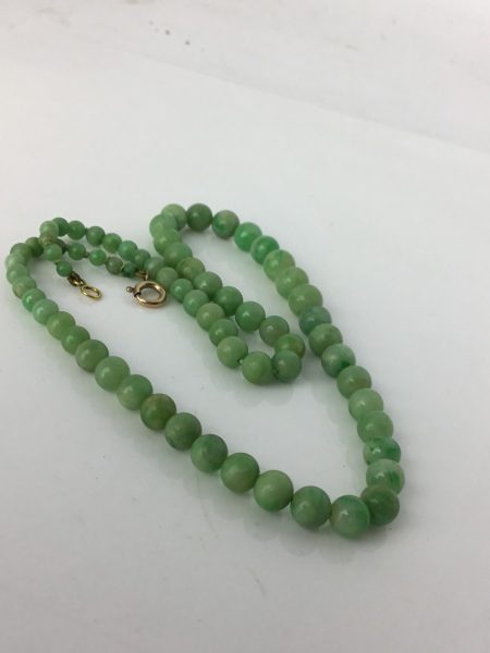 Antique Jadeite Classic Choker Necklace