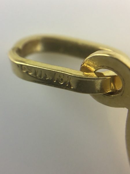 Vintage 18ct Yellow Gold Globe Pendant