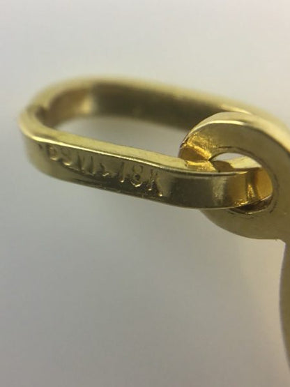 Vintage 18ct Yellow Gold Globe Pendant