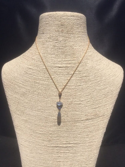 Antique Belle Epoque Moonstone, Blue Chalcedony and Sapphire Pendant