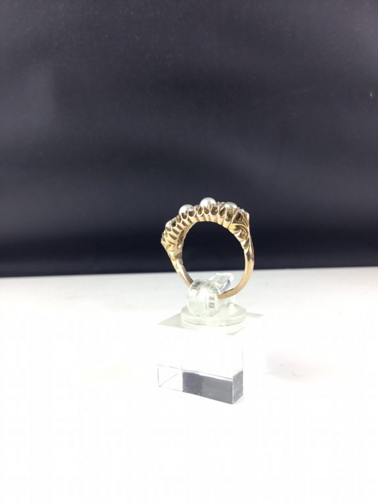 Pearl and Diamond Antique Victorian Ring