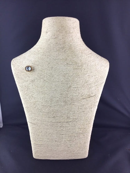 Antique Late Georgian Regency Aquamarine Brooch in 18 Carat Gold Floral Setting