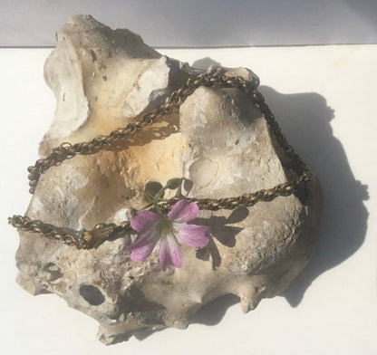 Antique 19th Century Regency Hand Clasp Choker Necklace