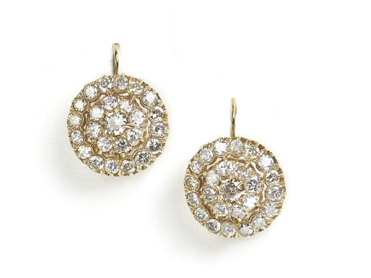 Diamond Cluster Earrings