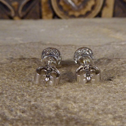 Edwardian 1.45ct Old Cut Diamond Collar Set Stud Earrings