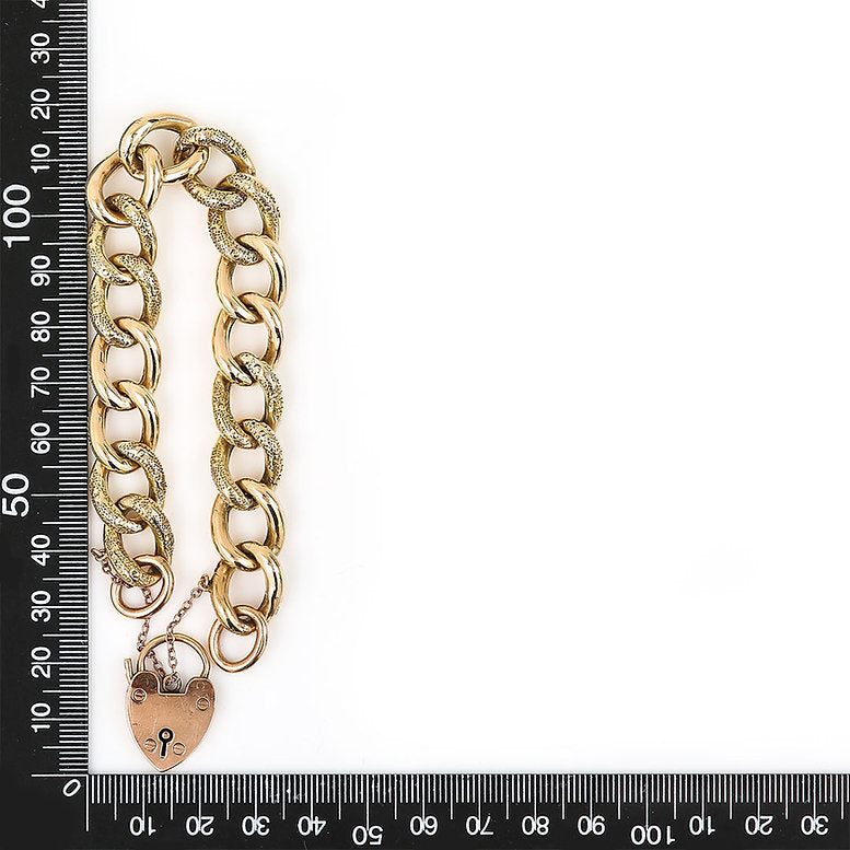 Antique Yellow Gold Curb Link Bracelet