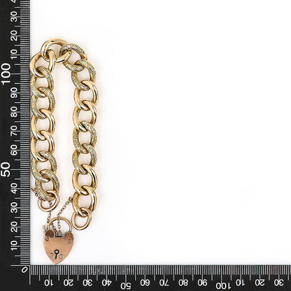 Antique Yellow Gold Curb Link Bracelet