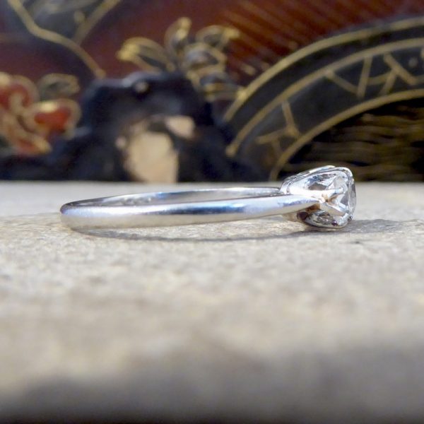 Edwardian Antique 1.05ct Three Stone Old European Cut Diamond Ring