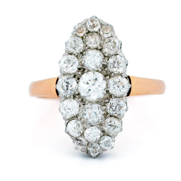 Edwardian Antique 1.25ct Old Mine Cut Diamond Ring