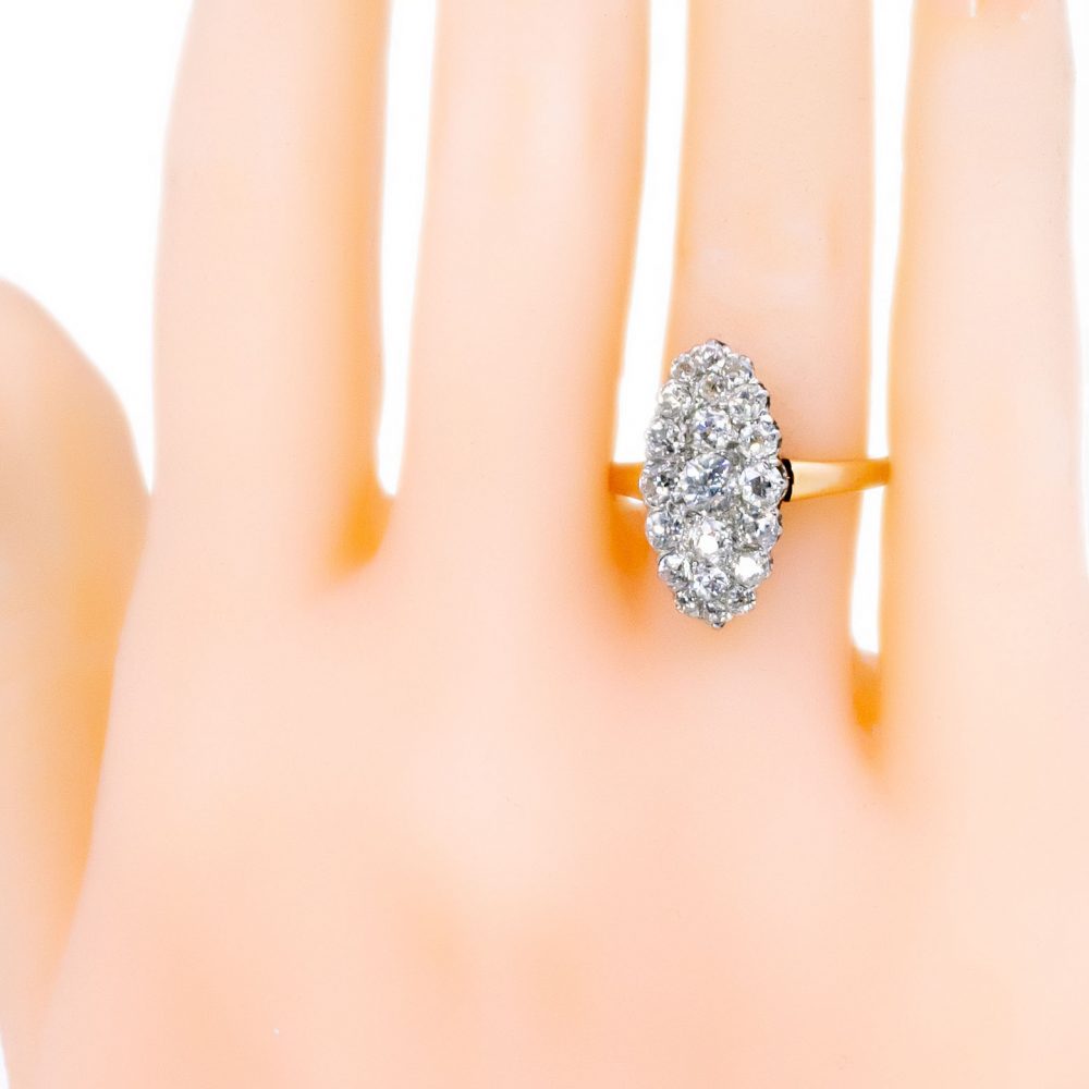 Edwardian Antique 1.25ct Old Mine Cut Diamond Ring