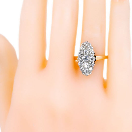 Edwardian Antique 1.25ct Old Mine Cut Diamond Ring