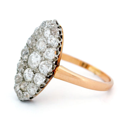 Edwardian Antique 1.25ct Old Mine Cut Diamond Ring