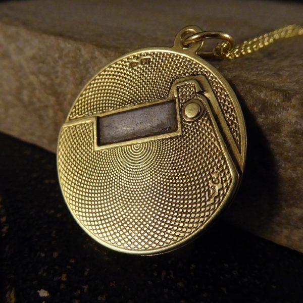 Edwardian Antique Gold Cigar Cutter Pendant on a Chain