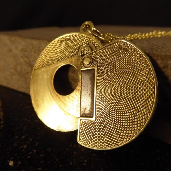Edwardian Antique Gold Cigar Cutter Pendant on a Chain
