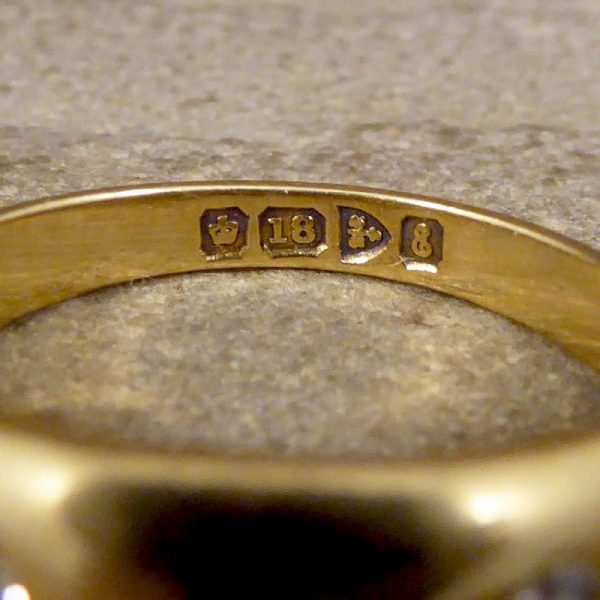 Edwardian Antique Ruby and Diamond Gypsy Set Band Ring