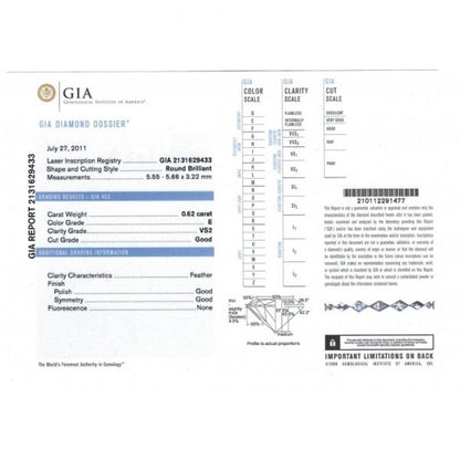 Edwardian Cut Diamond 0.62ct Platinum Ring