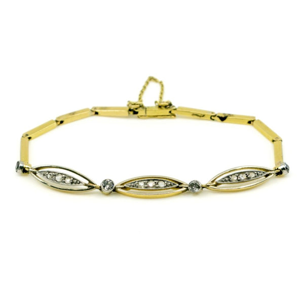 Edwardian Diamond and Gold Bracelet