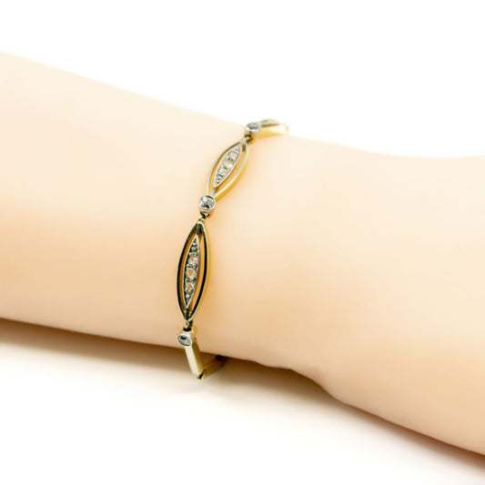 Edwardian Diamond and Gold Bracelet BB2