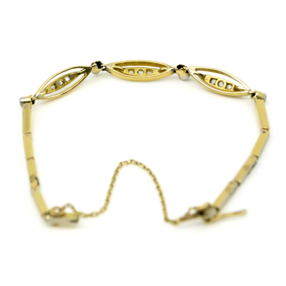 Edwardian Diamond and Gold Bracelet BB4