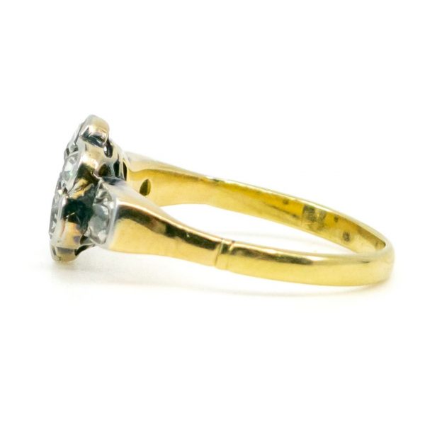 Edwardian Old Mine Cut Diamond Gold Ring
