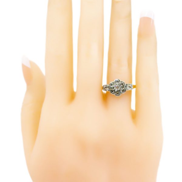 Edwardian Old Mine Cut Diamond Gold Ring