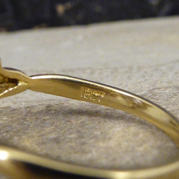 Edwardian Style 1.25ct Sapphire and Diamond Cluster Ring