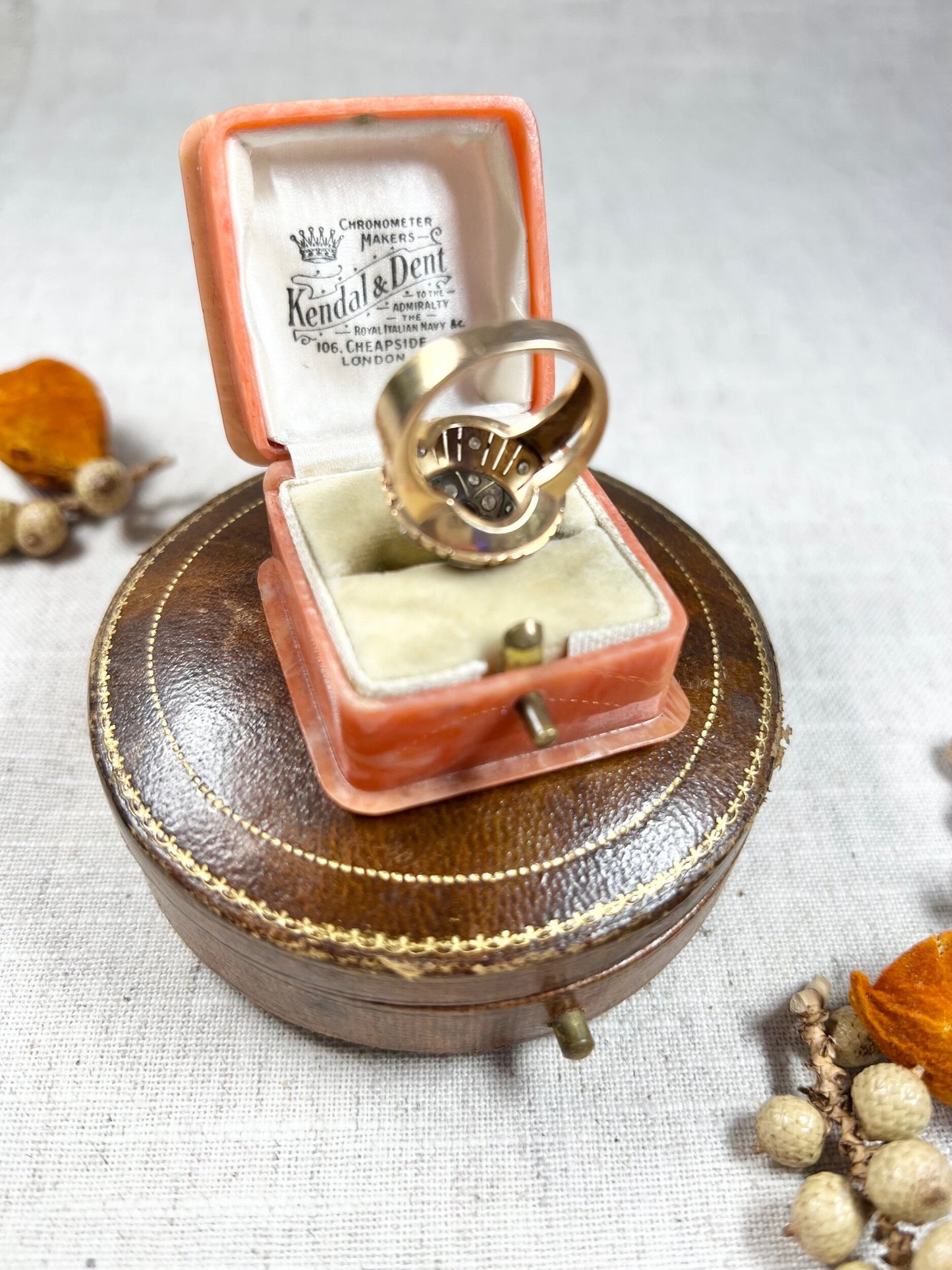 Vintage 1960's 18 Carat Gold, Tiered Dome Shaped, Diamond Cocktail Ring