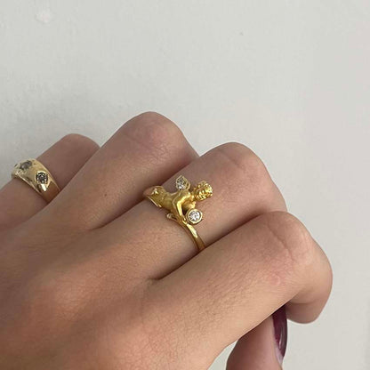 Vintage Carrera y Carrera My Angel Diamond Ring in Yellow Gold