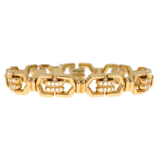 Mauboussin 1.45ct Diamond Set 18ct Yellow Gold Link Bracelet